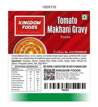 Kingodm Foods Tomato Makhani Gravy (Frozen) – 1 Kg