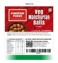 Kingodm Foods Veg Manchurian Balls (Frozen) (20 Gm/Pc) – 1 Kg
