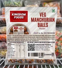 Kingodm Foods Veg Manchurian Balls (Frozen) (20 Gm/Pc) – 1 Kg