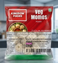 Kingodm Foods Veg Momos (Frozen) (25 Gm/Pc) – 40 Pcs
