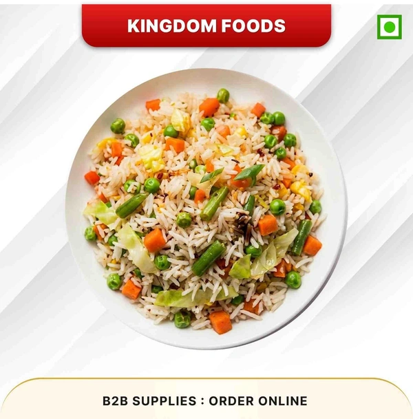 Kingodm Foods Veg Fried Rice (Frozen) – 1Kg/ Pack