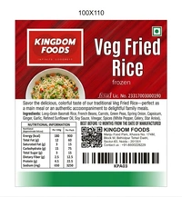 Kingodm Foods Veg Fried Rice (Frozen) – 1 Kg