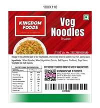 Kingodm Foods Veg Noodles (Frozen) (330 Gm) – Pack of 3 Pieces, 1 Kg