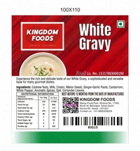 Kingodm Foods White Gravy (Frozen) – 1 Kg