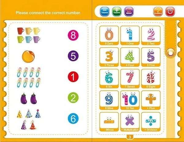 Interactive Children Book -Musical English Educational Learning Book