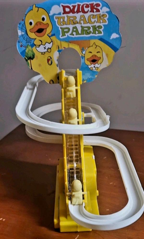 Race Duck Track Set, Funny Automatic Stair-Climbing Ducklings