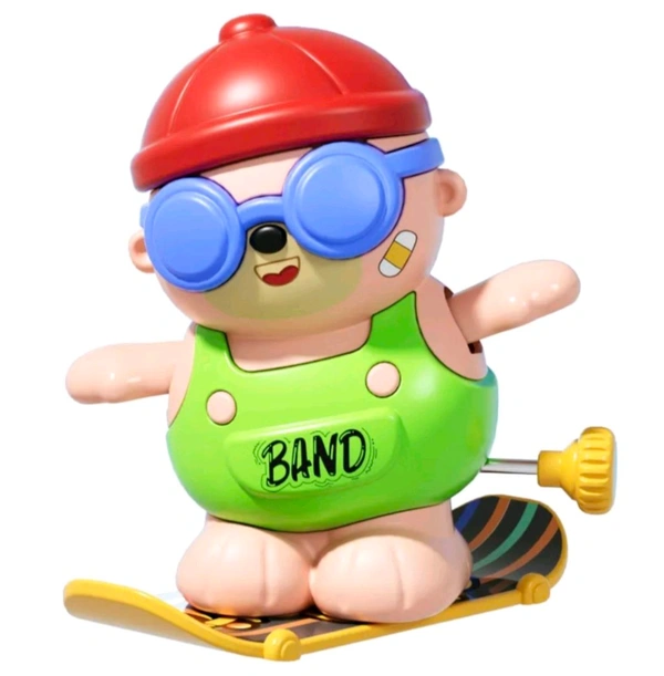 Skateboarding Bear - Wind Up