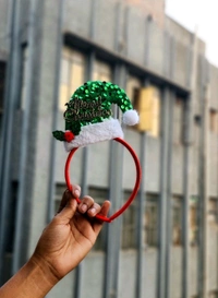 Xmas Kids Headband With Sequins ( Random Color)