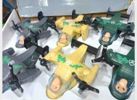 Osprey Jet Airplane for Kids with Rotating Blades (Multicolour)