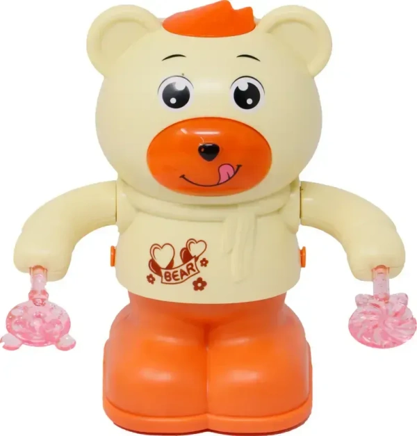 Tumbling Bear With Music and Lights - Web Orange