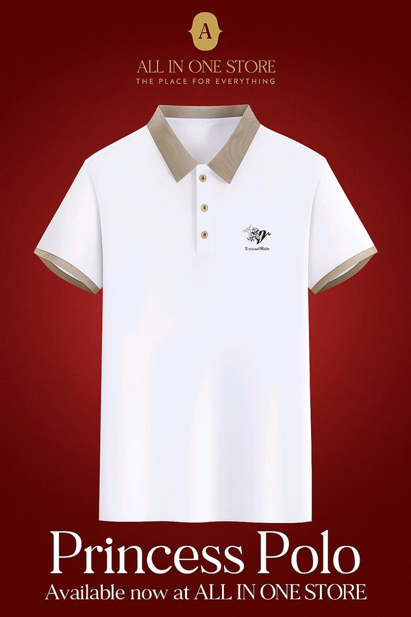 Premium White Polo T-Shirt