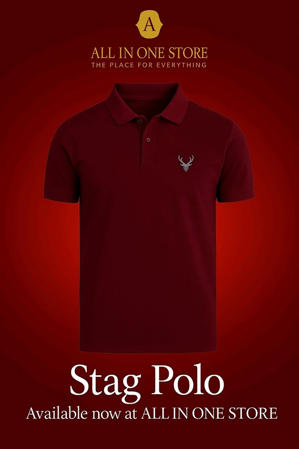 Stag Polo T-SHIRT Half Sleeves For Men