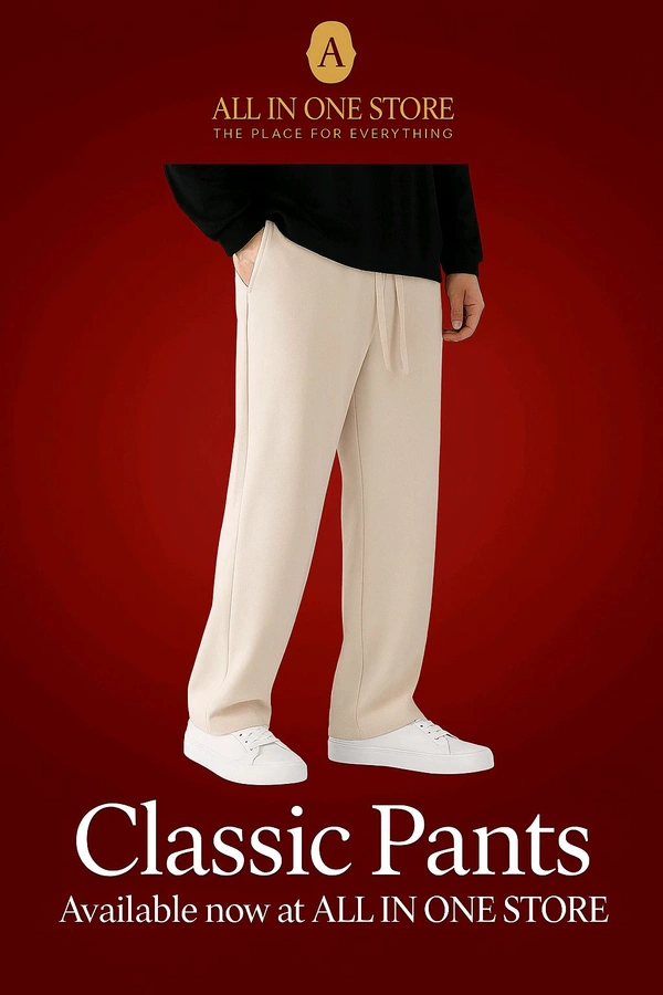 Beige Classic Pants 