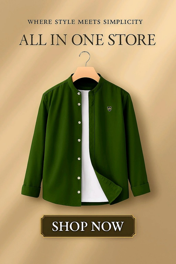 Elegant Green Casual Shirt – Where Comfort Meets Style”