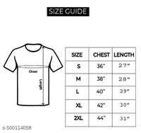 Men Trendy Tee - Black, S, Cotton