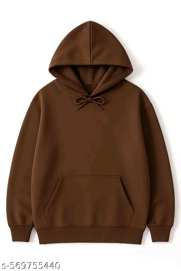 Hoodie Sweatshirt Men Boy Casual Stylish Latest Maroon Colour - maroon, S, Fleece