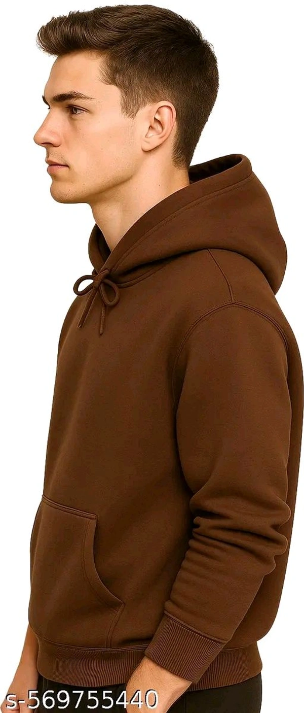 Hoodie Sweatshirt Men Boy Casual Stylish Latest Maroon Colour - maroon, S, Fleece