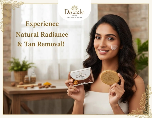 Dazzle Dose Walnut, Turmeric and Sandalwood Soap