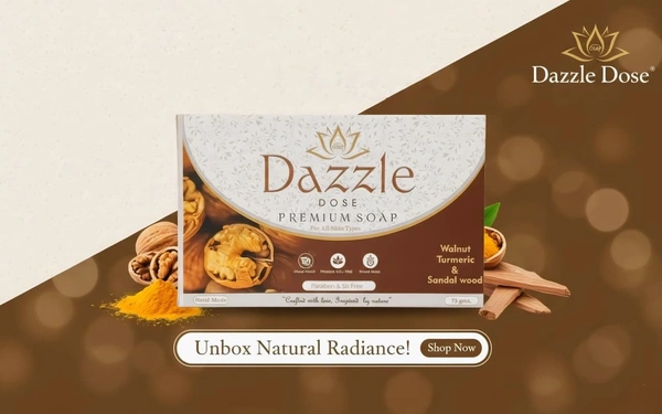 Dazzle Dose Walnut, Turmeric and Sandalwood Soap