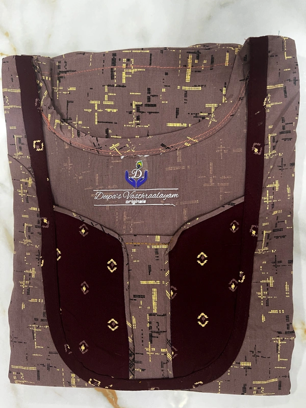Deepa's Vasthraalayam 100% Pure Cotton Women�s Nighty (Brown) - Free size, Brown