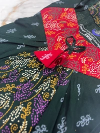 Deepa's Vasthraalayam 100% Pure Cotton Women�s Nighty (Red & Green) - Free size, Red & Green