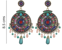 Deepa's Vasthraalayam Jewellery Multi-Color Earrings for Girls and Women - Multicolour