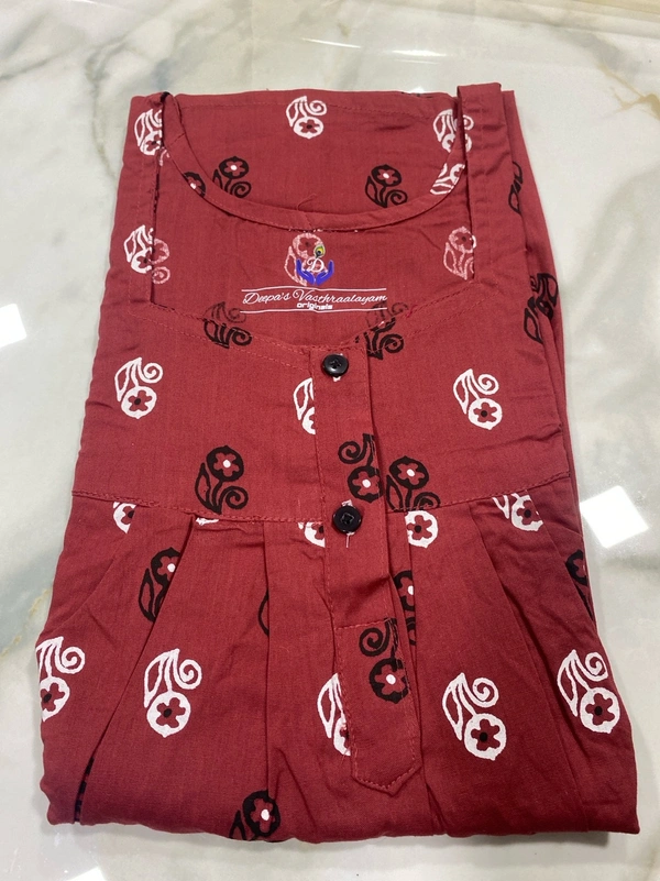 Deepa’s Vasthraalayam Cotton nighty - Free Size