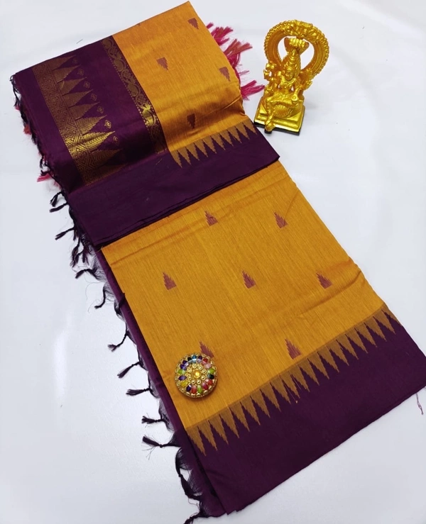 Deepa’s Vasthraalayam Premium Quality Kalyani Cotton Saree with Blouse