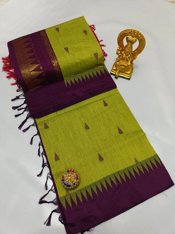 Deepa’s Vasthraalayam Premium Quality Kalyani Cotton Saree with Blouse