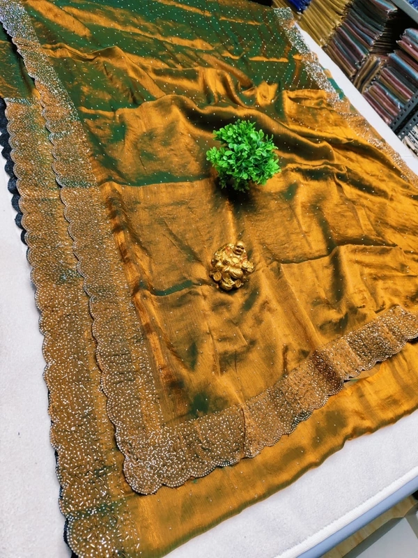 Deepa’s Vasthraalayam PremiQuality Fancy Stone Work  Space  Silk Saree