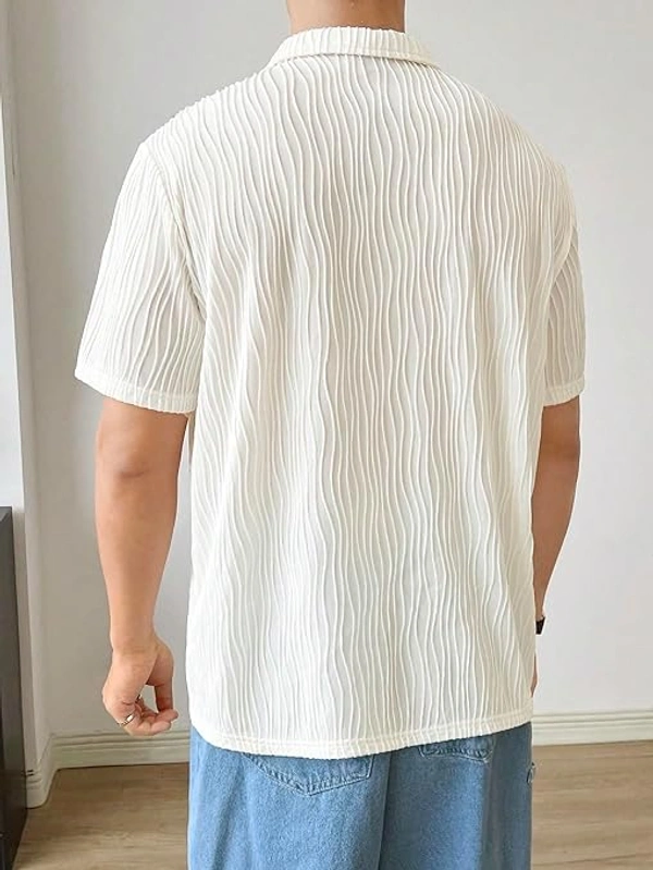 Deepa's Vasthraalayam Cotton T-Shirt for Men Soft Breathable Fabric - S, White