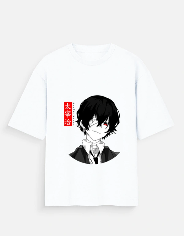 Deepa's Vasthraalayam Osamu Dazai Oversized Tshirt (Premium) - XS, White