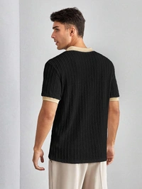 Deepa's Vasthraalayam Polo T Shirt for Men - XL, Black