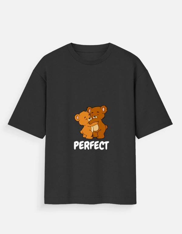 Deepa's Vasthraalayam Prefect Oversized Tshirt (Premium) - XS, Black