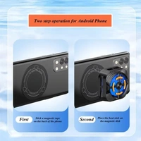 X79 Ultra Mobile Rapid Cooling Fan Magnetic Heat Sink | Semi-Conductor Cooling Chip | Lightweight Mobile Phone Cooler for Mobile Gaming, Streaming, Outdoor Vlog