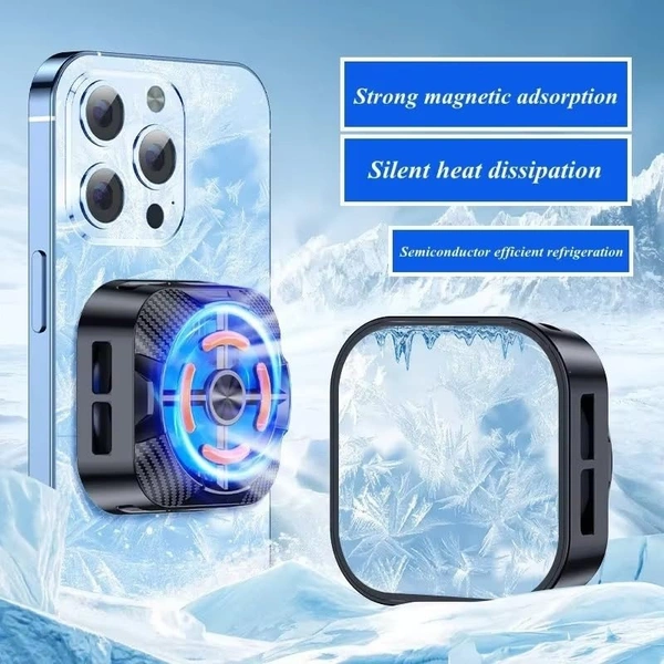 X79 Ultra Mobile Rapid Cooling Fan Magnetic Heat Sink | Semi-Conductor Cooling Chip | Lightweight Mobile Phone Cooler for Mobile Gaming, Streaming, Outdoor Vlog