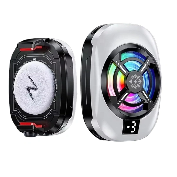 TL16 RGB Mobile Phone Cooler – Ultra-Fast Semiconductor Cooling Fan for Mobile Gaming | Adjustable Clip Design | 1/4" Screw | Silent Operation | USB Powered LED Cooling Fan