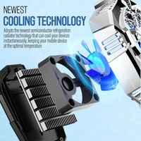 X20 Phone Cooler Fan with RGB Lights Dual Speed Gaming Mobile Radiator with Semiconductor Cooling for Phone & Android Smartphones (4.5–7 Inch) Ultra Quiet, Clamp Mount, Plug & Play.