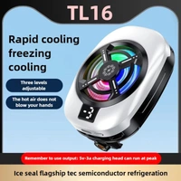 TL16 RGB Mobile Phone Cooler – Ultra-Fast Semiconductor Cooling Fan for Mobile Gaming | Adjustable Clip Design | 1/4" Screw | Silent Operation | USB Powered LED Cooling Fan