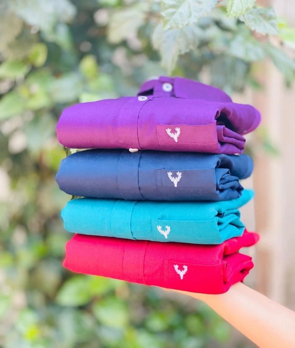 Allen Solly Plain Shirts For Men - 4 Pc Combo Stylish & Comfortable - M-38