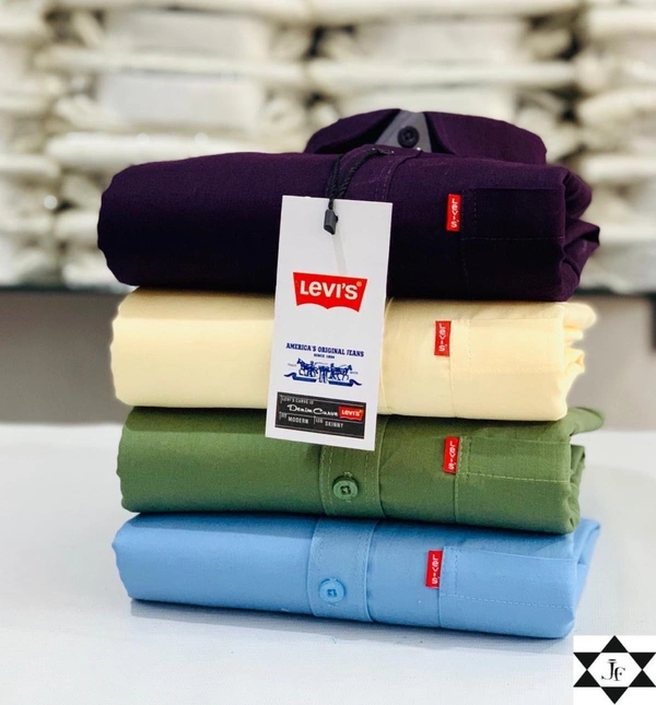Levi’s  Plain Shirts For Men - 4 Pc Combo Stylish & Comfortable - L-40