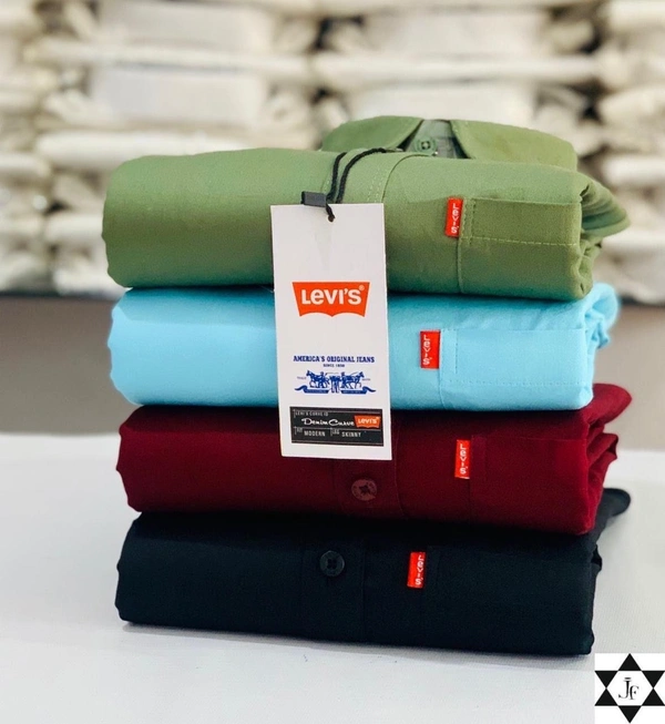 Levi’s  Plain Shirts For Men - 4 Pc Combo Stylish & Comfortable - XL-42