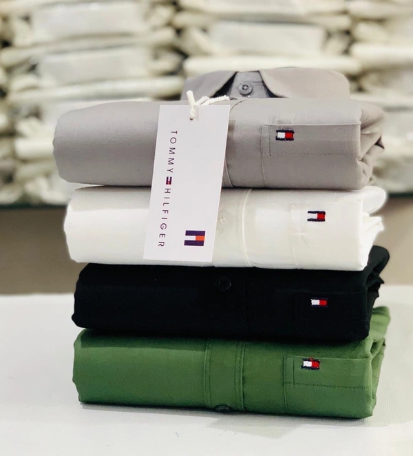 Tommy hilfiger Tommy plain Shirts For Men - 4 Pc Combo Stylish & Comfortable - S-36