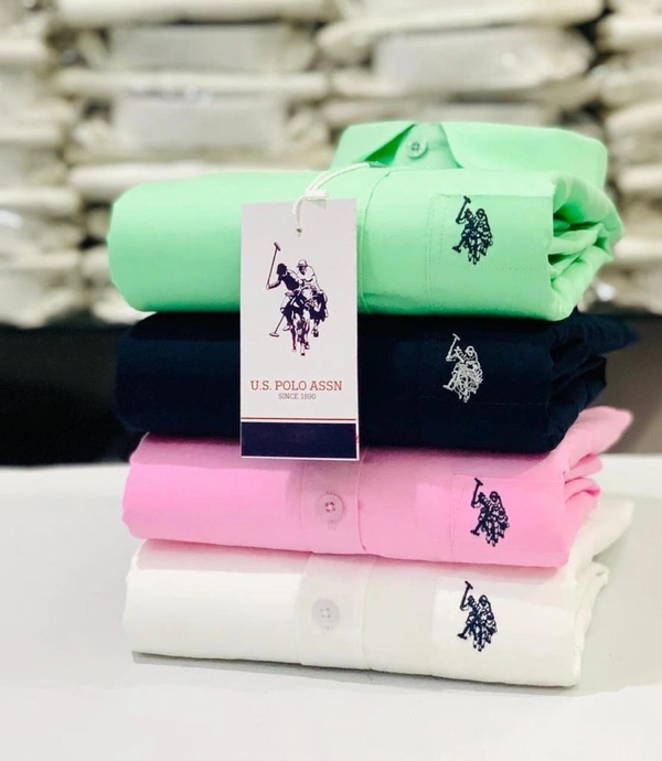 Us Polo plain Shirts For Men - 4 Pc Combo Stylish & Comfortable - XXL-44