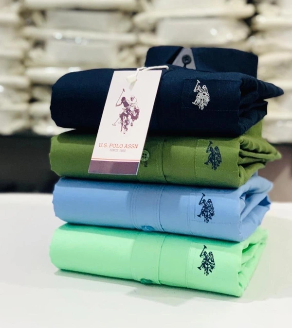Us Polo plain Shirts For Men - 4 Pc Combo Stylish & Comfortable - XL-42