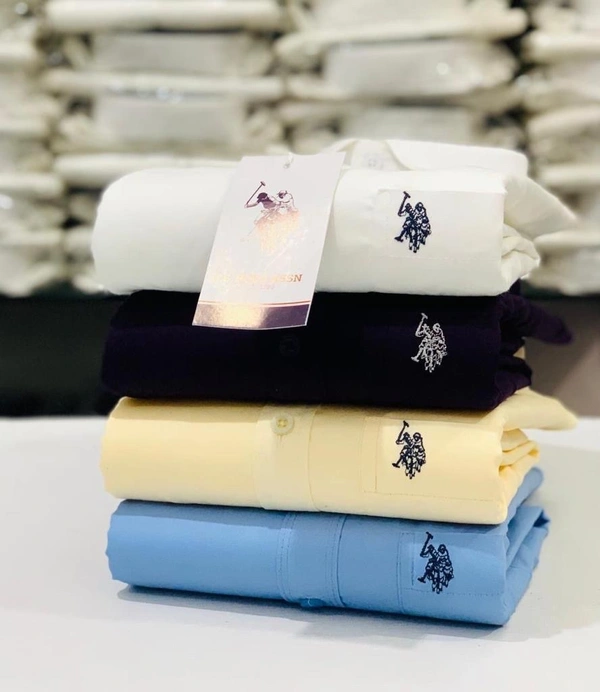 Us Polo plain Shirts For Men - 4 Pc Combo Stylish & Comfortable - XXL-44