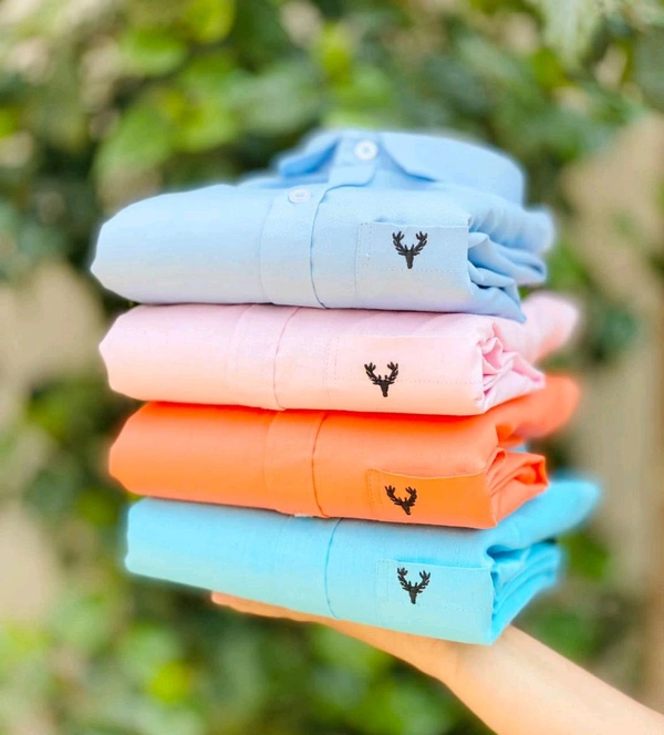 Plain Shirts For Men - 4 Pc Combo Stylish & Comfortable - S-36