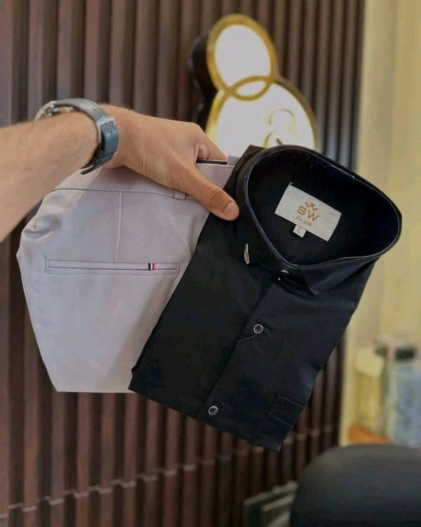 Cotton Shirt And Pent Combo - XXL-44, 36