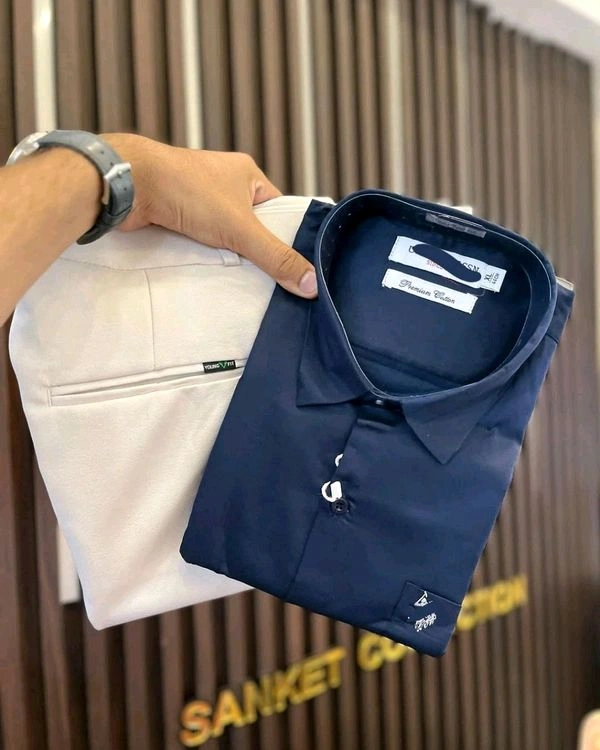 Cotton Shirt And Pent Combo - 34, M-38