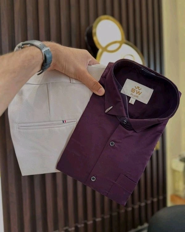 Cotton Shirt And Pent Combo - 36, L-40
